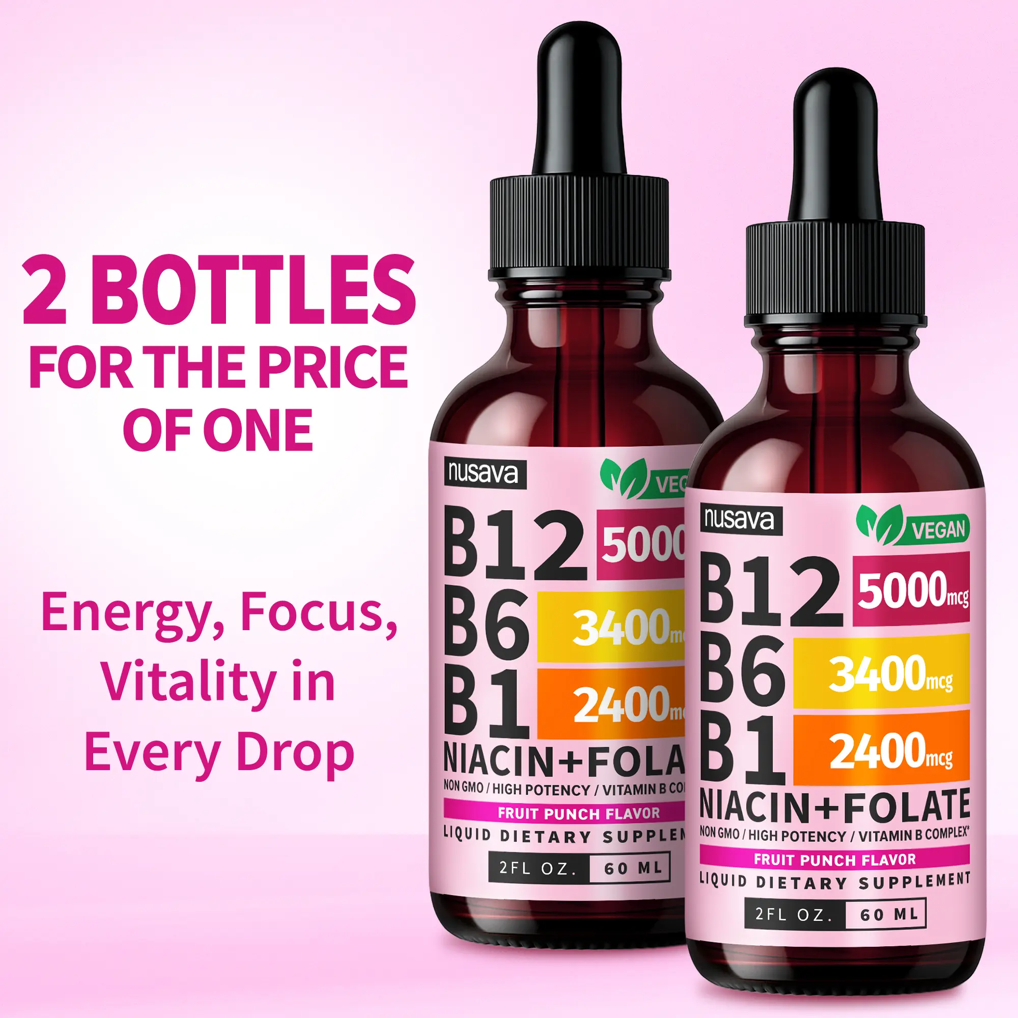 Vitamin B12 Liquid Supplement Drops