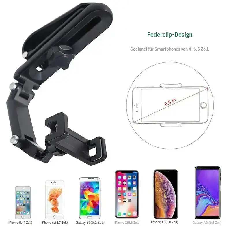 Adjustable Car Phone Mount with 360° Rotation
