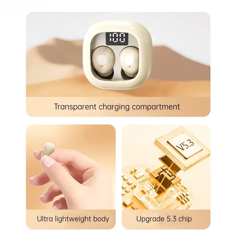 Ultra-Small Bluetooth Sleep Earbuds, 25-Hour Battery
