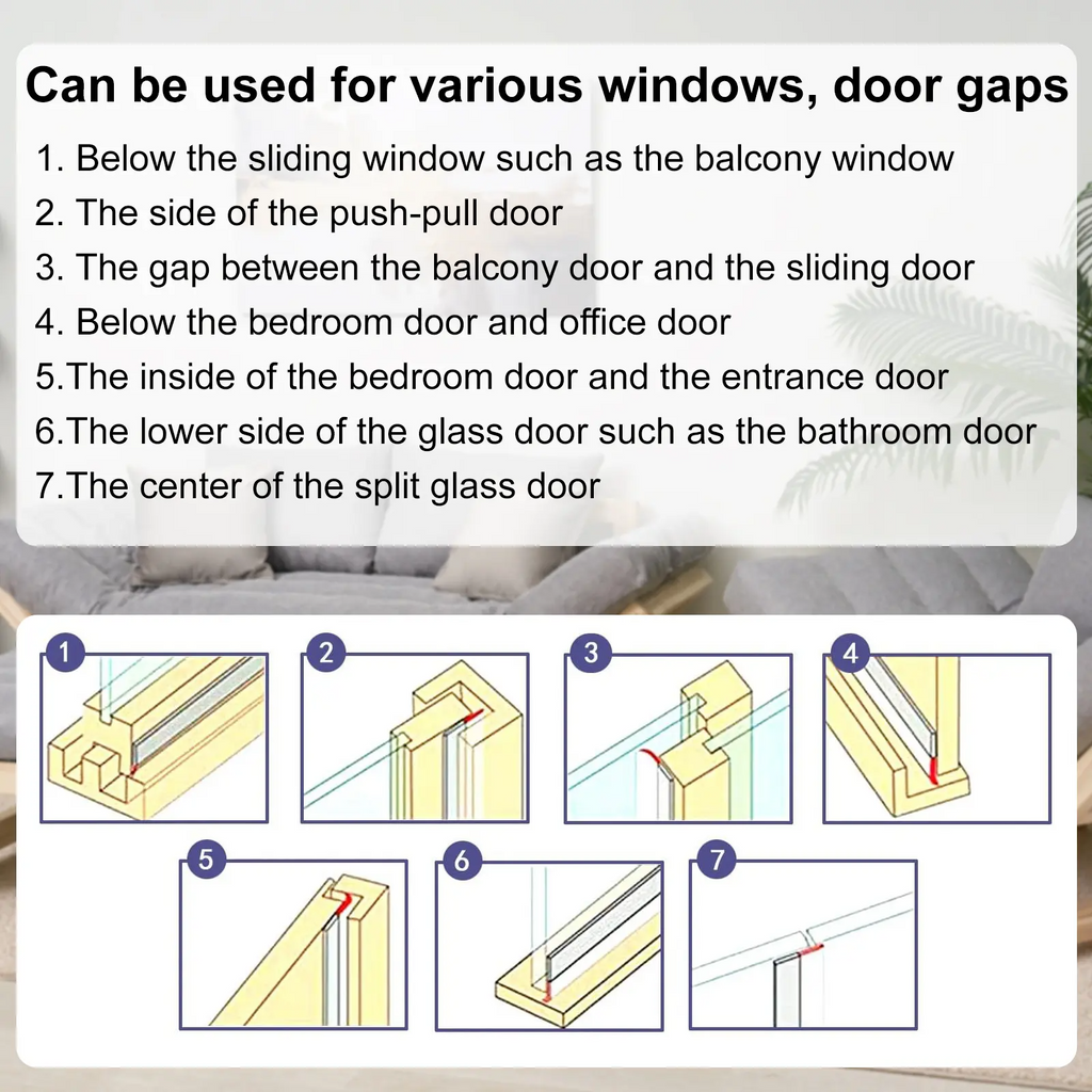 16.4Ft Door Weather Stripping, (1.38in Width) Weather Stripping Door