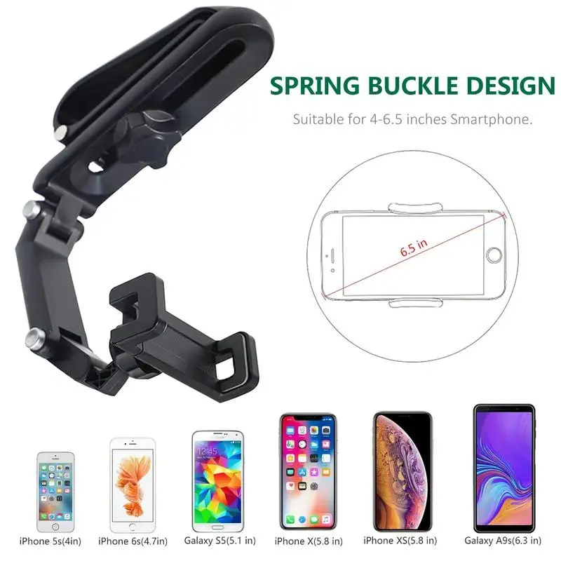Joytutus Car Phone Mount – Long Arm, 360° Rotation & Anti-Scratch Clamp | Hands-Free Holder