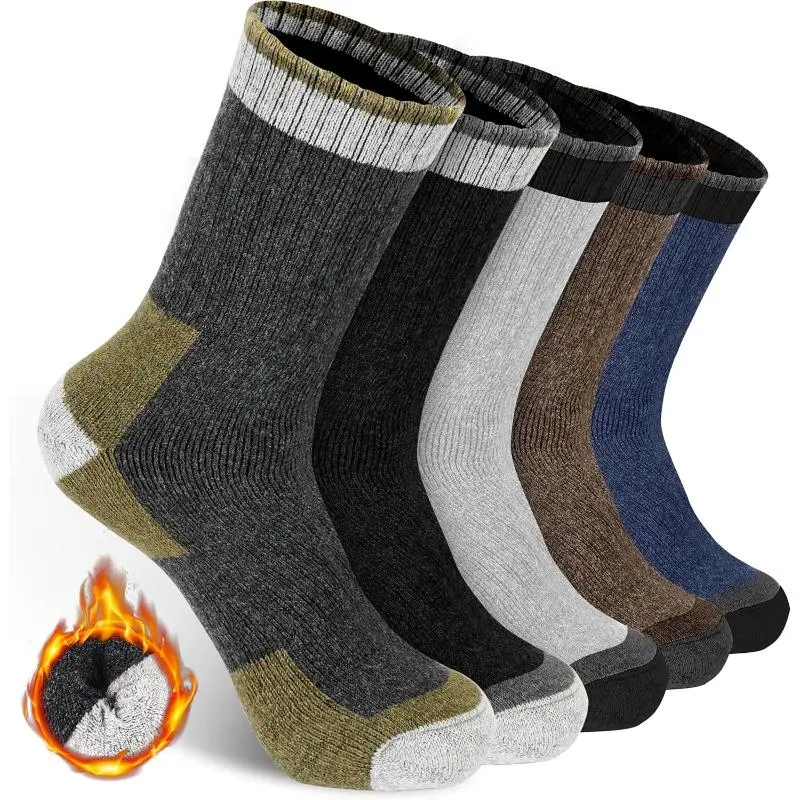 Cushioned Hiking Socks | Unisex Thick Thermal | 3, 5, 10 or 20 Pairs