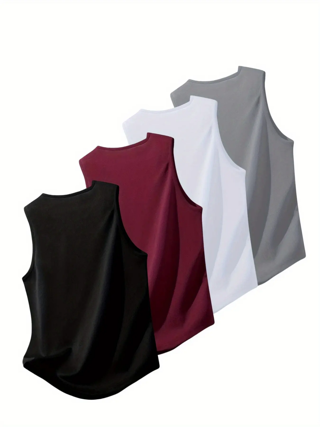 Men's Sleeveless Tank Tops (4-Pack or 8-Pack) – Breathable Quick-Dry Gym Shirts | Loose Fit Athletic Vests for Basketball, Running & Workouts