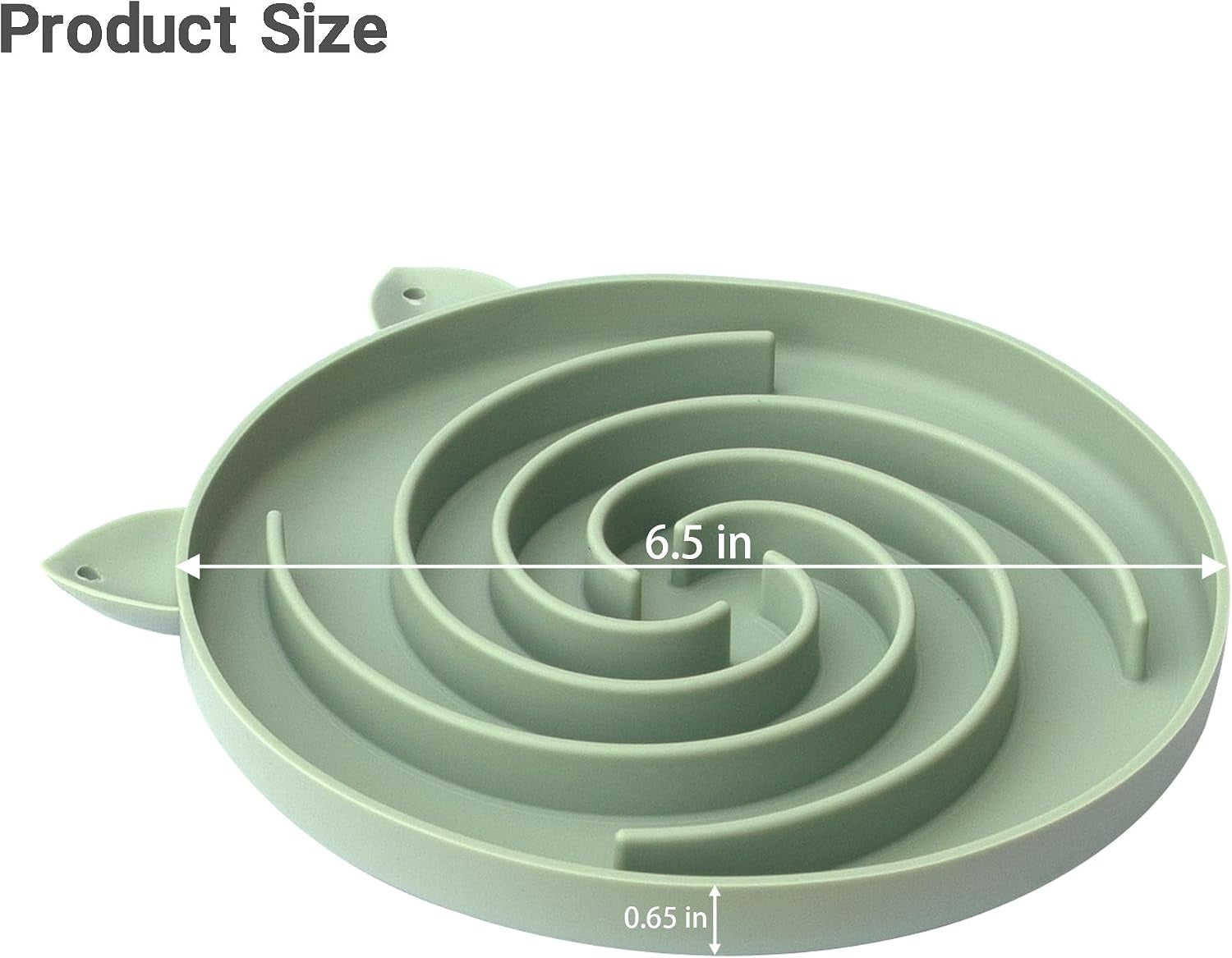 Slow Feeder Cat Bowl, Easy to Clean Silicone Bowl