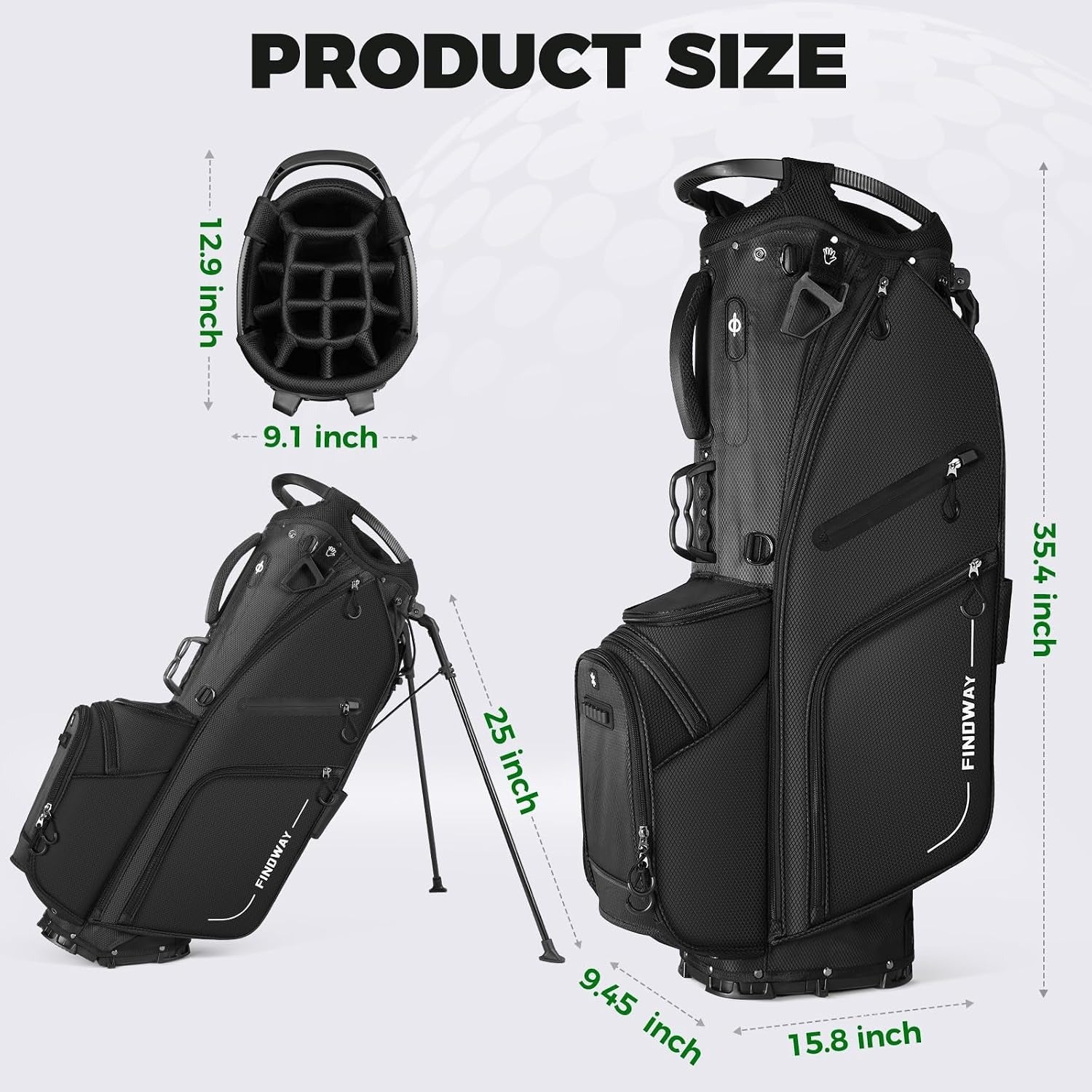 Golf Stand Bag, Lightweight Golf Bag