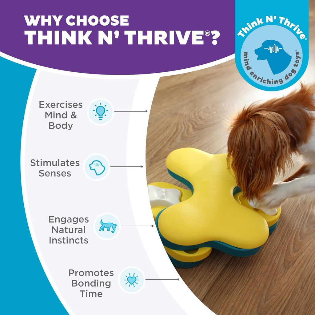 Dog Tornado Treat Puzzle Toy Blue Level 2 (Intermediate)