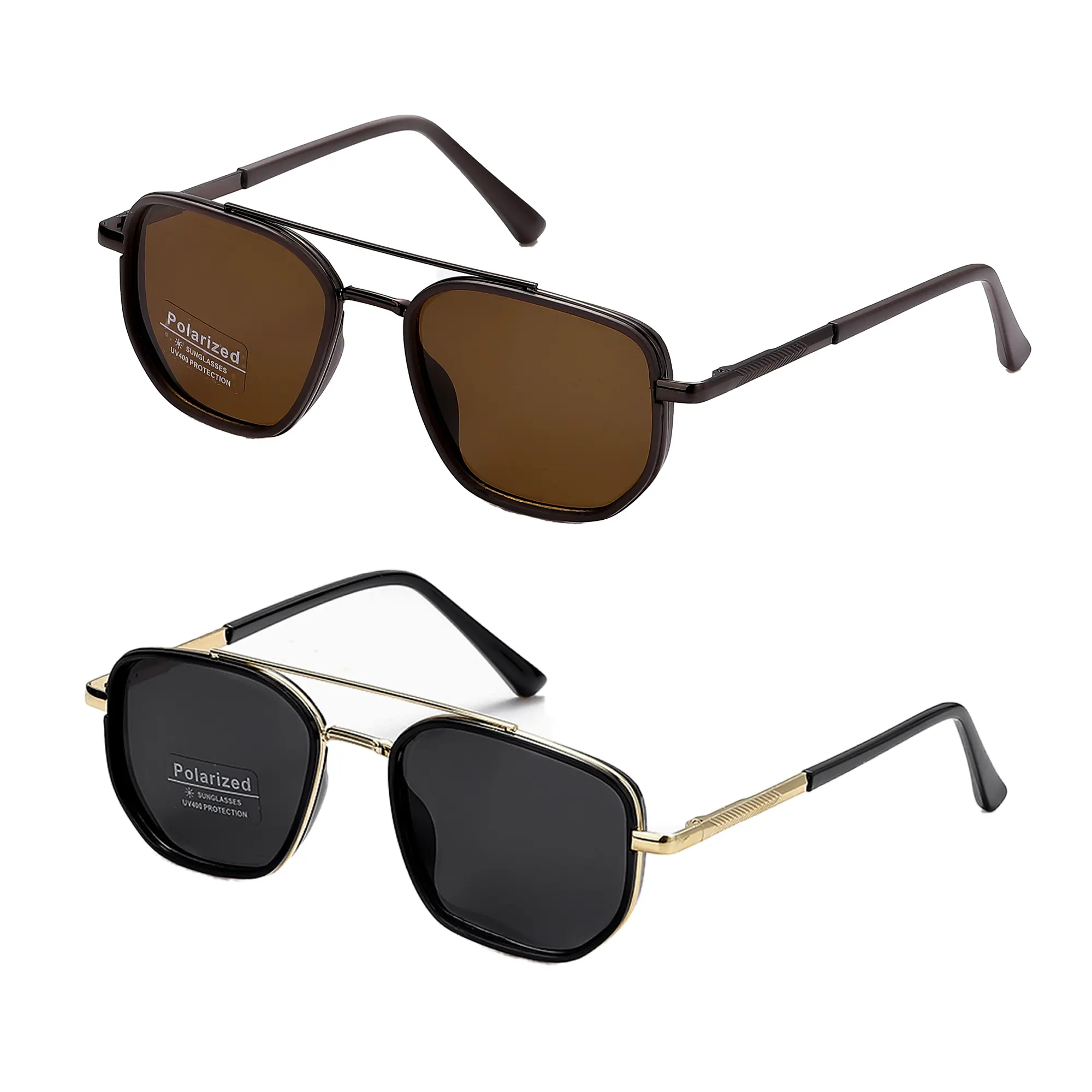 Fashion Geometric Double-Beam Sunglasses