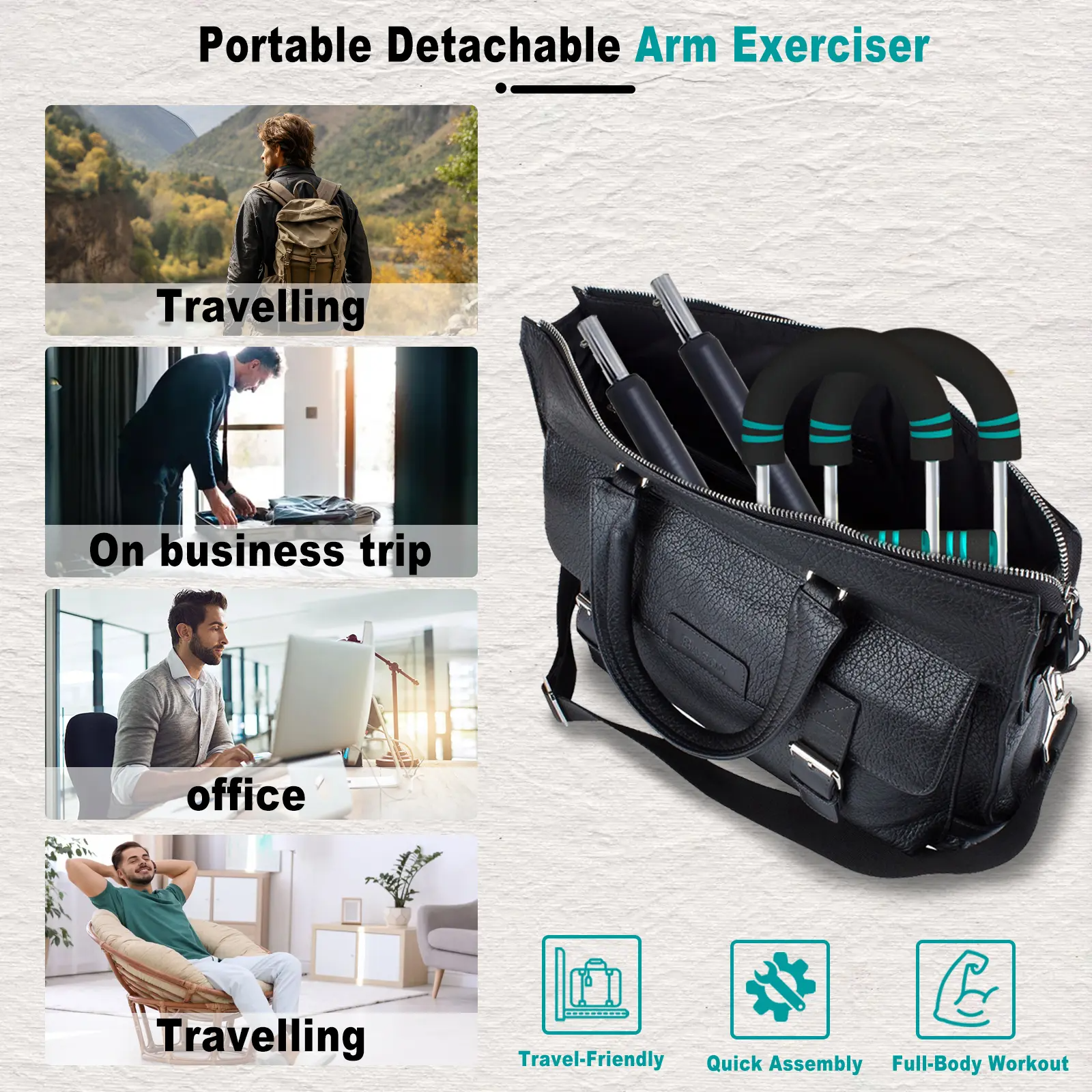 Twister Arm Trainer – Adjustable Spring Resistance for Chest, Arms & Shoulders