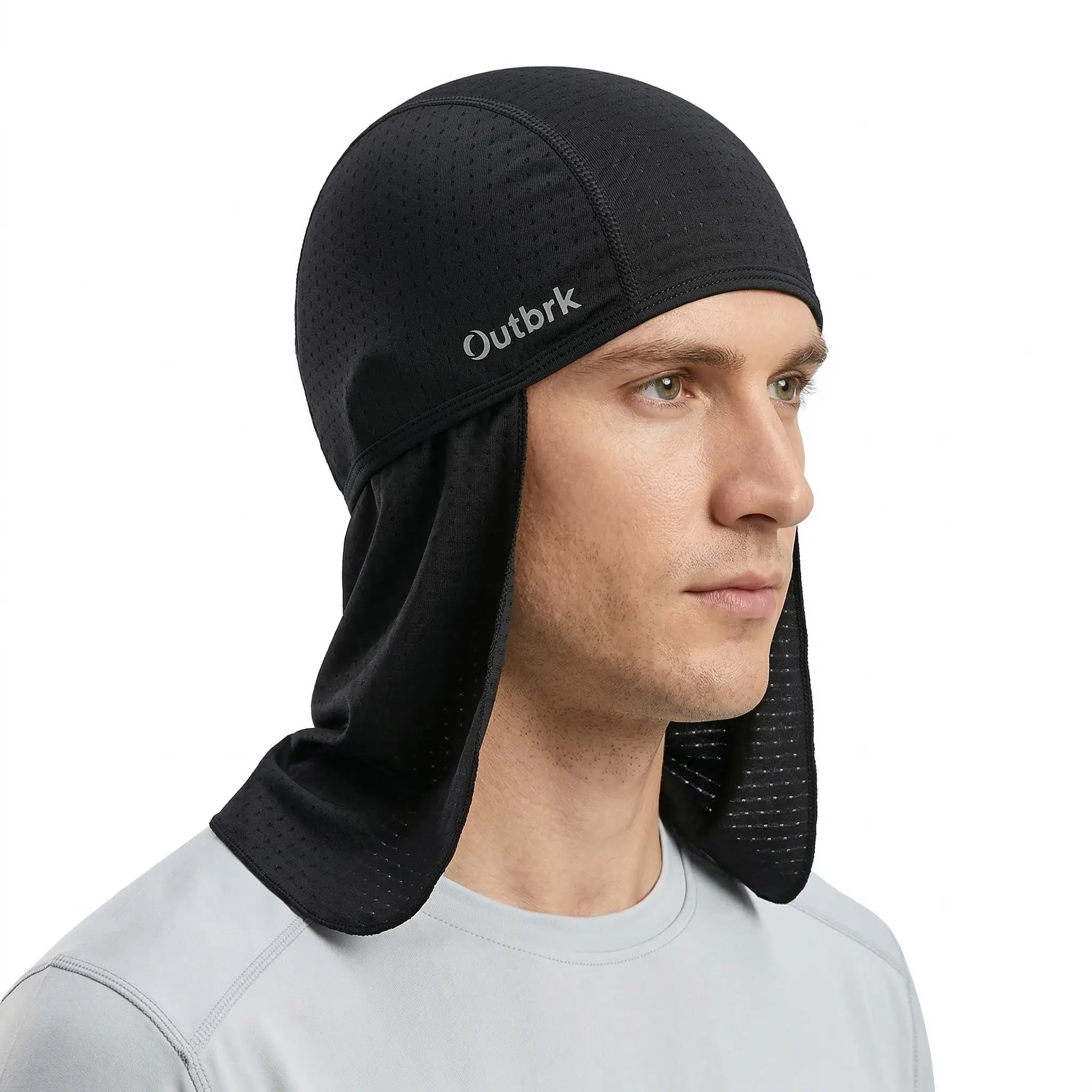 2-Pack UV Protection Skull Cap with Neck Shield | Quick-Dry Breathable Sun Hat