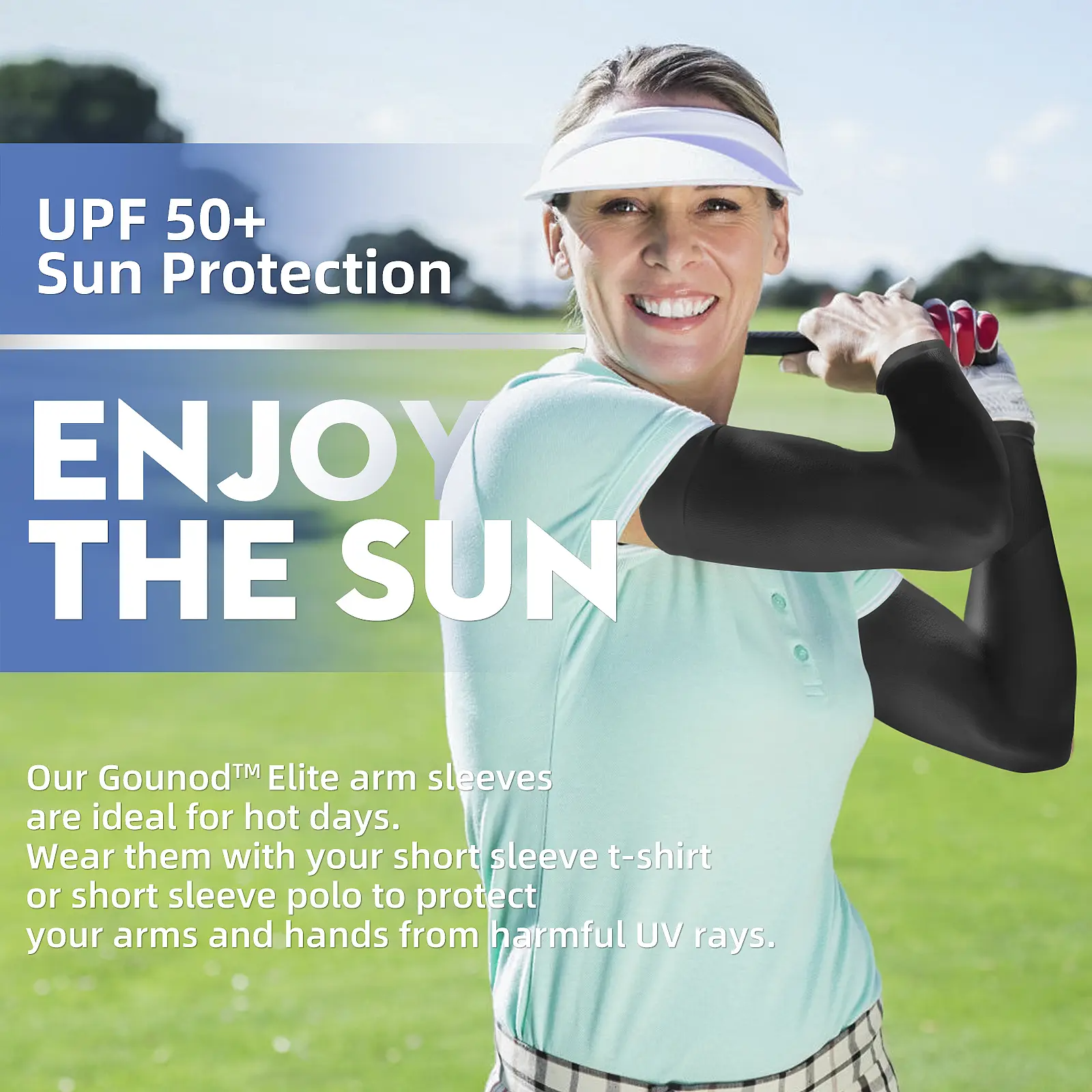 UPF 50+ Sun Protection Arm Sleeves