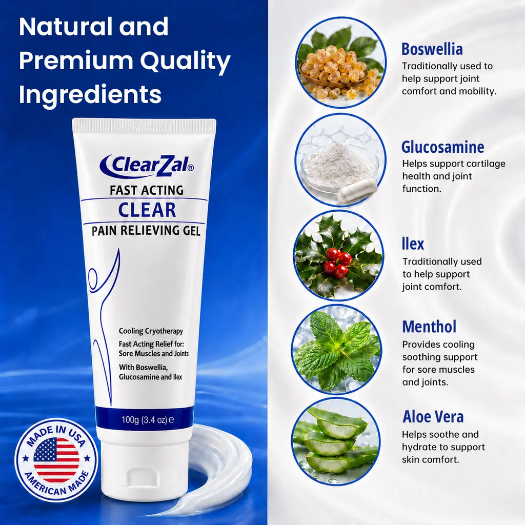 Soothing Cooling Gel – Menthol & Frankincense Formula for Muscle Tension