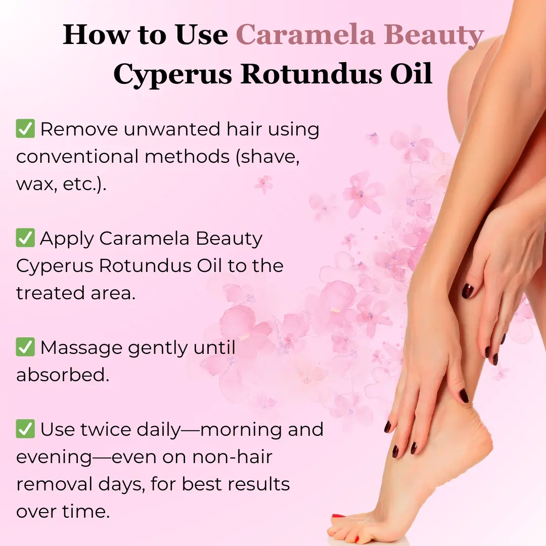 Cyperus Rotundus Oil - Naturally Derived Formula for Silky, Smooth Looking Skin
