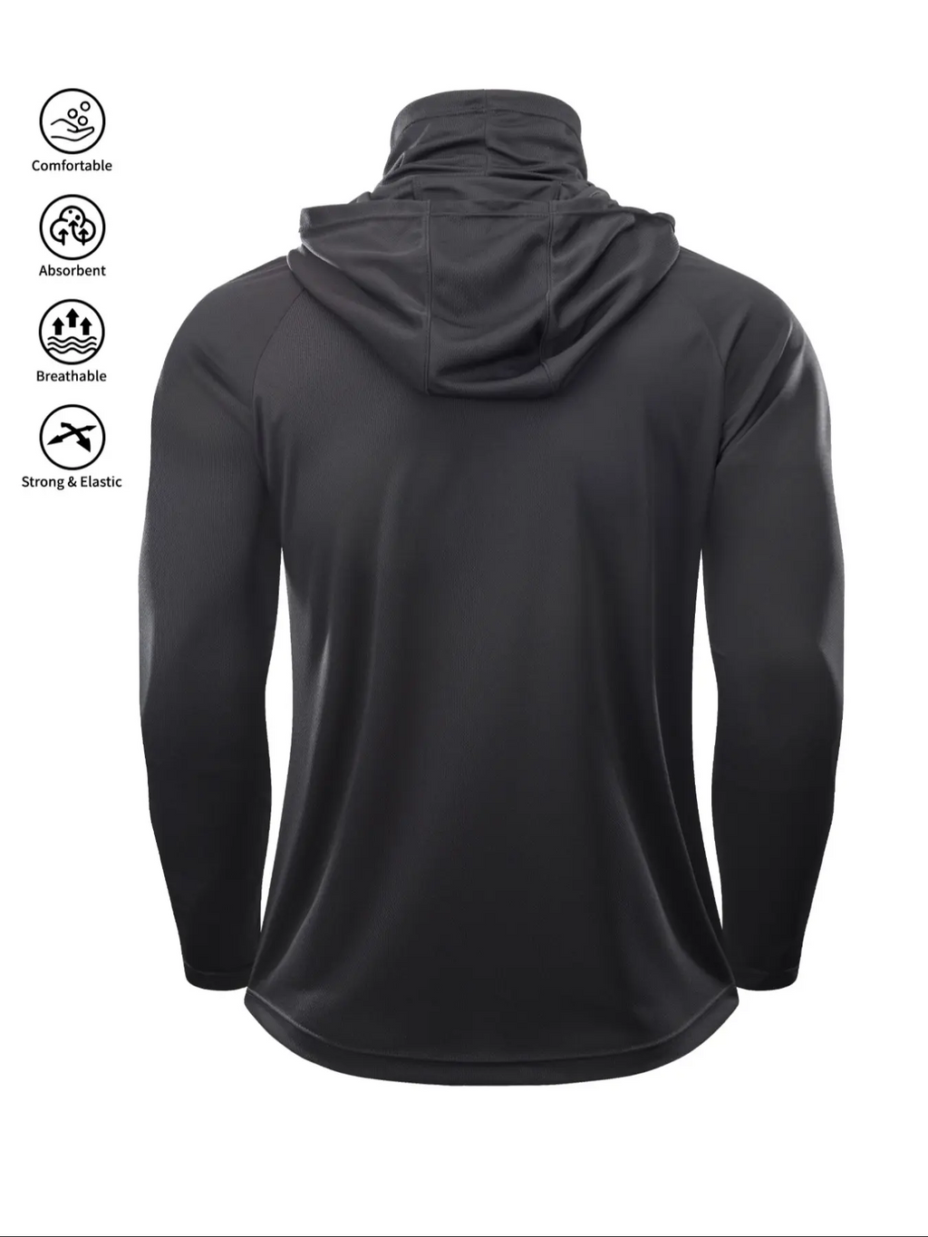 Men's Sun Protection Hoodie Set | UV Shield, Breathable & Quick-Dry Fishing Jacket with Face Cover