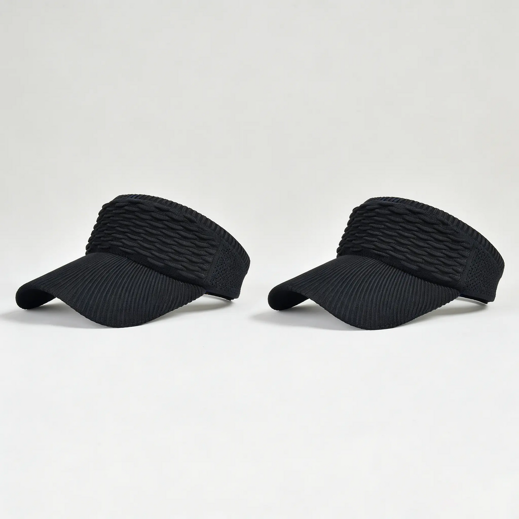 Women's High-Ponytail Sun Hat – UV Protection, Breathable Open-Top Design | Pack of 2