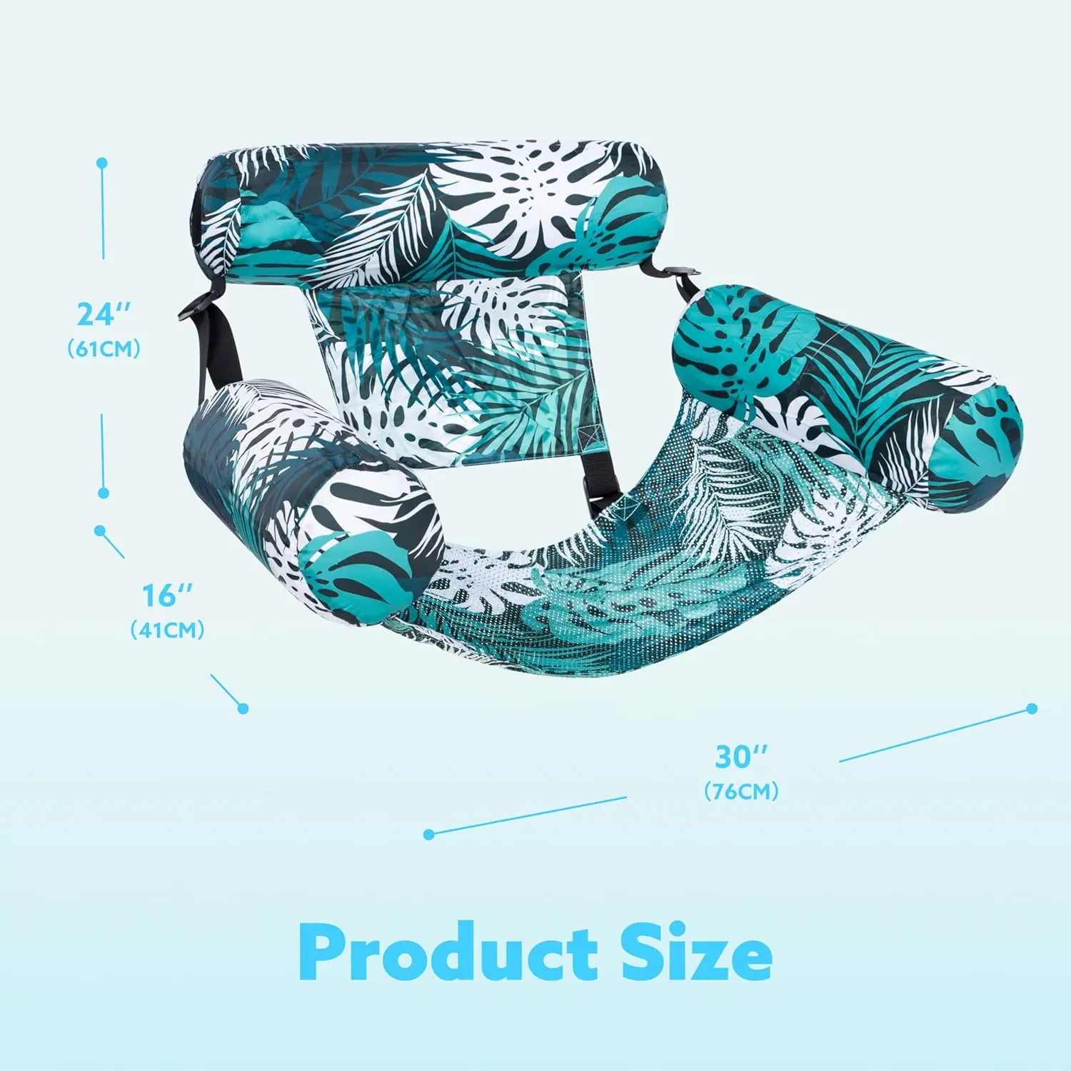 Inflatable Pool Floats Adult, 2 Packs / 1 Pack Floating Lounge Chairs