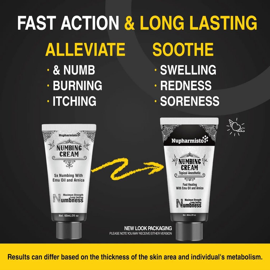 Tattoo Numbing Cream – Maximum Strength Lidocaine & Menthol Formula