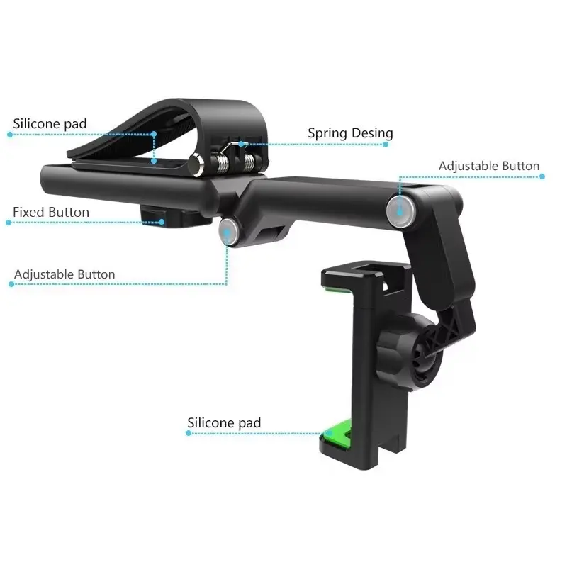 Joytutus Car Phone Mount – Long Arm, 360° Rotation & Anti-Scratch Clamp | Hands-Free Holder
