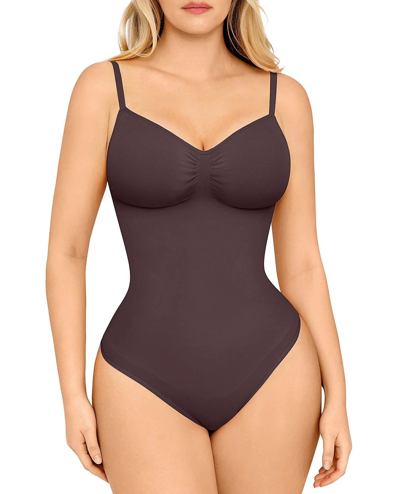 FeelinGirl Seamless Thong Bodysuit Shapewear | Tummy Control & Slimming Bodysuit for Women