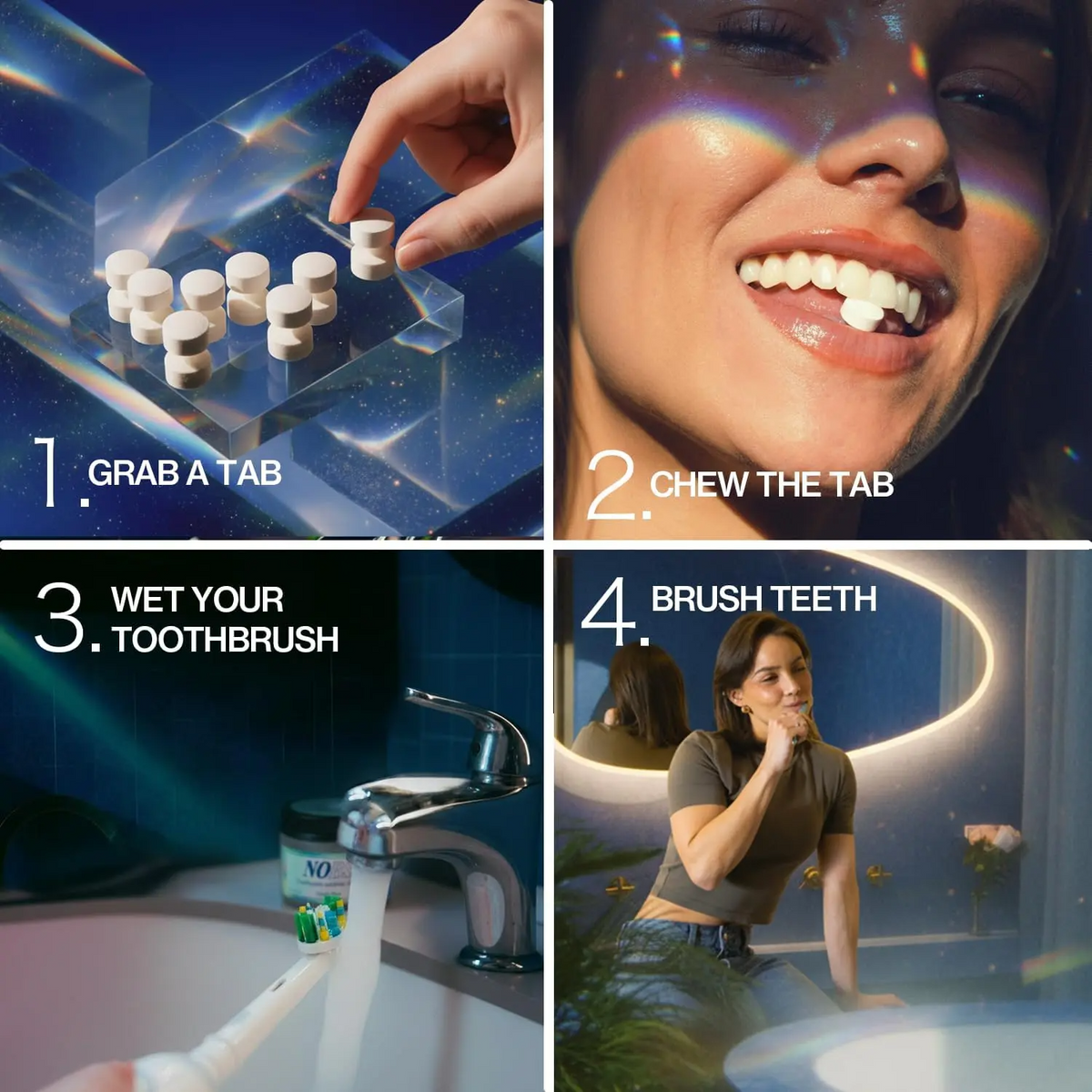 NOBS Toothpaste Tablets – Nano Hydroxyapatite, Fluoride-Free & Plastic-Free