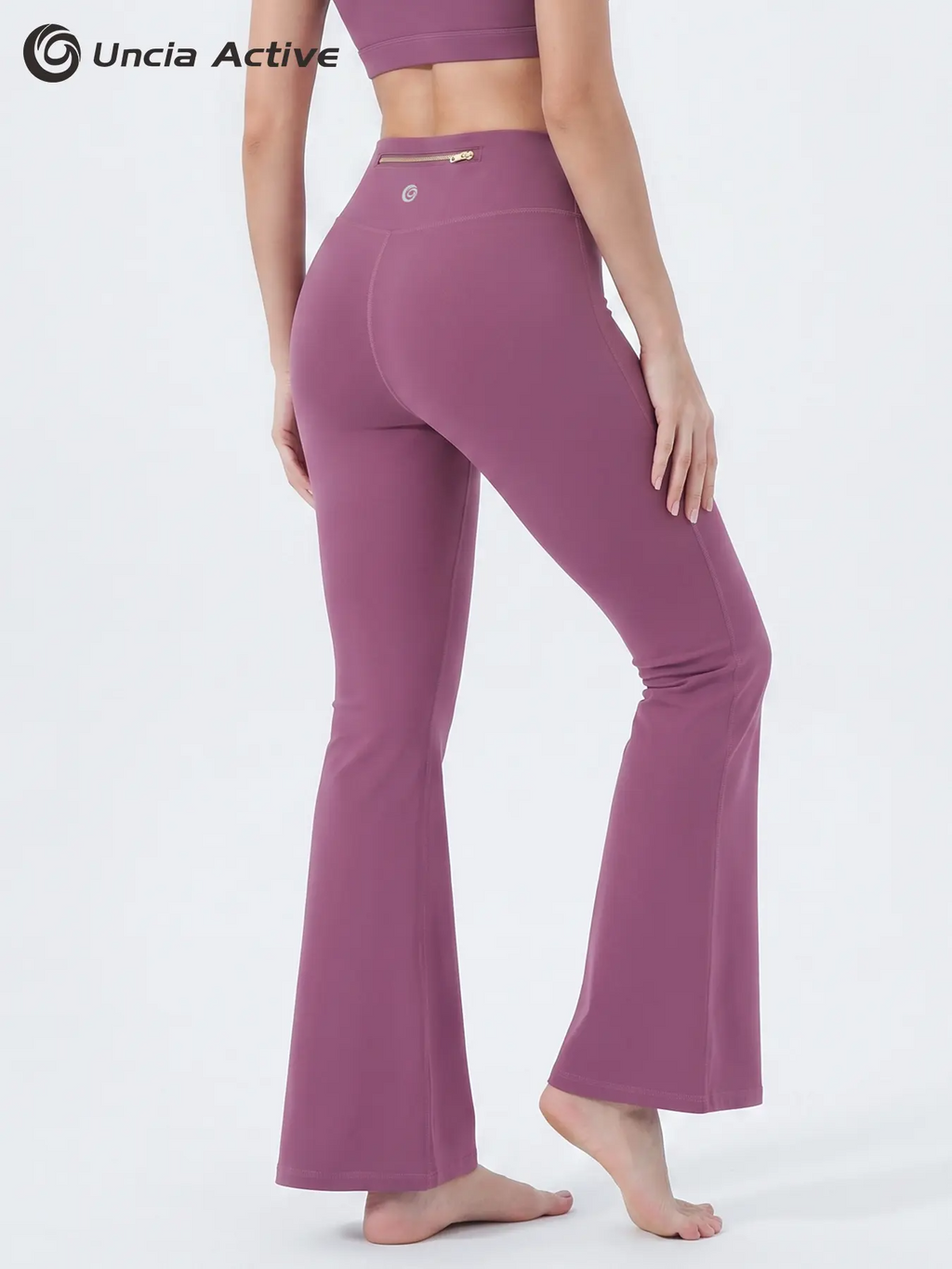 Women's Sporty Tracksuit Set – Gold Zipper Jacket & Yoga Leggings | Soft Brushed Casual Activewear
