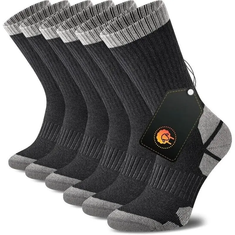 Cushioned Hiking Socks | Unisex Thick Thermal | 3, 5, 10 or 20 Pairs