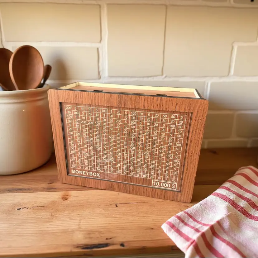 Wooden Money storage jar Money Bank