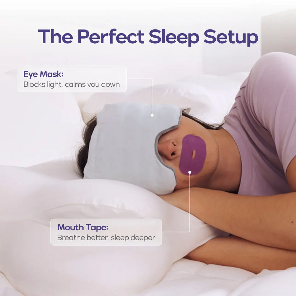 Weighted Eye Mask | Strapless 360° Sleep Mask with Deep Pressure Stimulation for Better Sleep