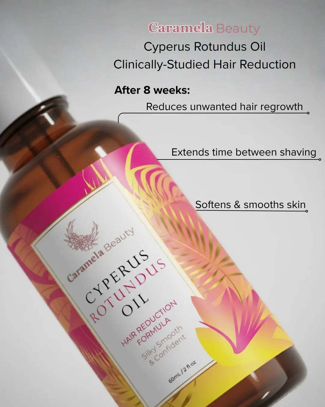 Cyperus Rotundus Oil - Naturally Derived Formula for Silky, Smooth Looking Skin