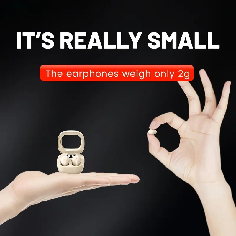 Ultra-Small Bluetooth Sleep Earbuds, 25-Hour Battery