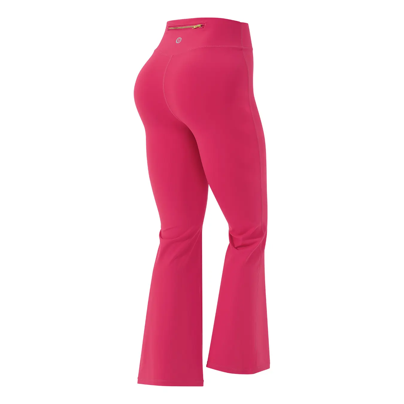 Women's Sporty Tracksuit Set – Gold Zipper Jacket & Yoga Leggings | Soft Brushed Casual Activewear