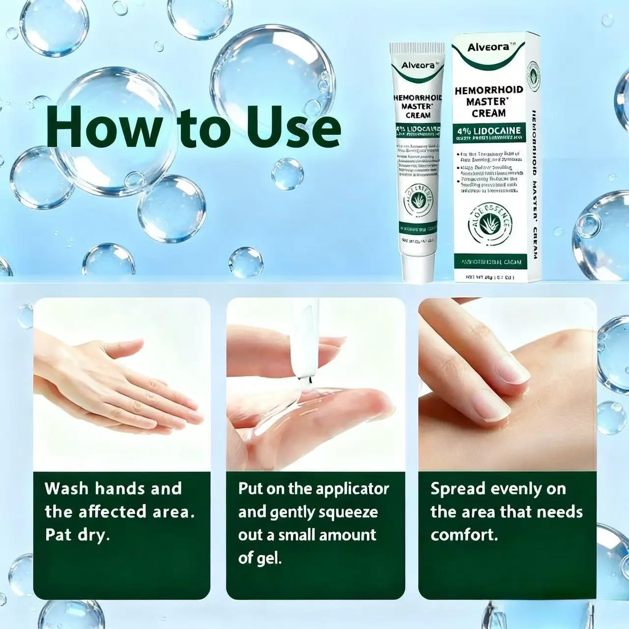 3 Hemorrhoid Relief Gel – Fast-Acting Cooling Gel