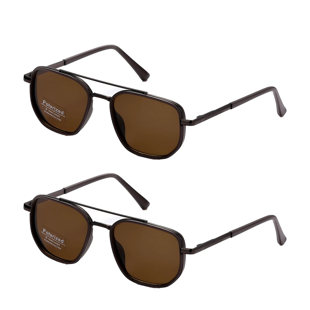 Fashion Geometric Double-Beam Sunglasses