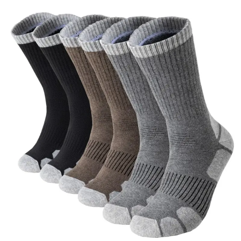 Cushioned Hiking Socks | Unisex Thick Thermal | 3, 5, 10 or 20 Pairs