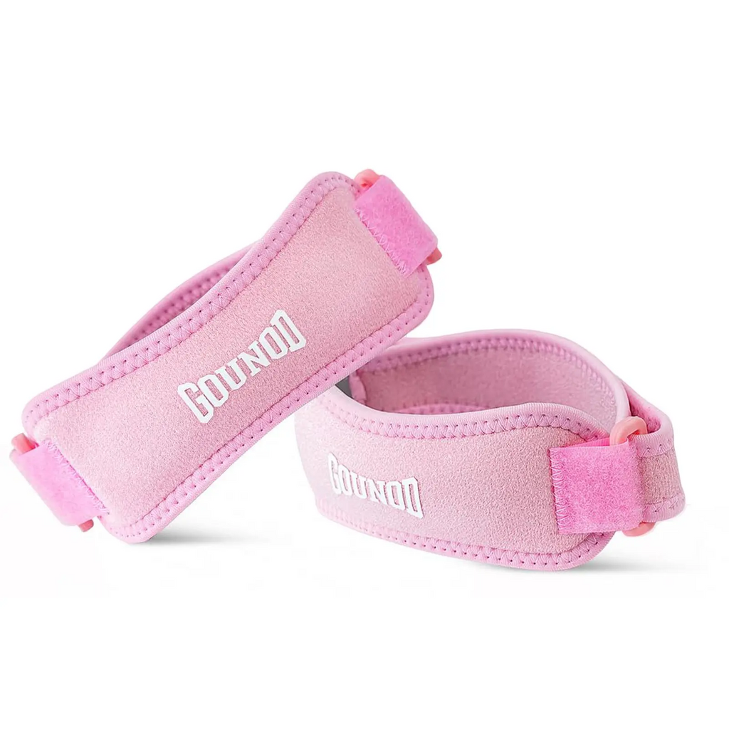 Patella Knee Strap (2 or 4 Pack) – Silicone Patellar Tendon Support Brace | Anti-Slip & Adjustable