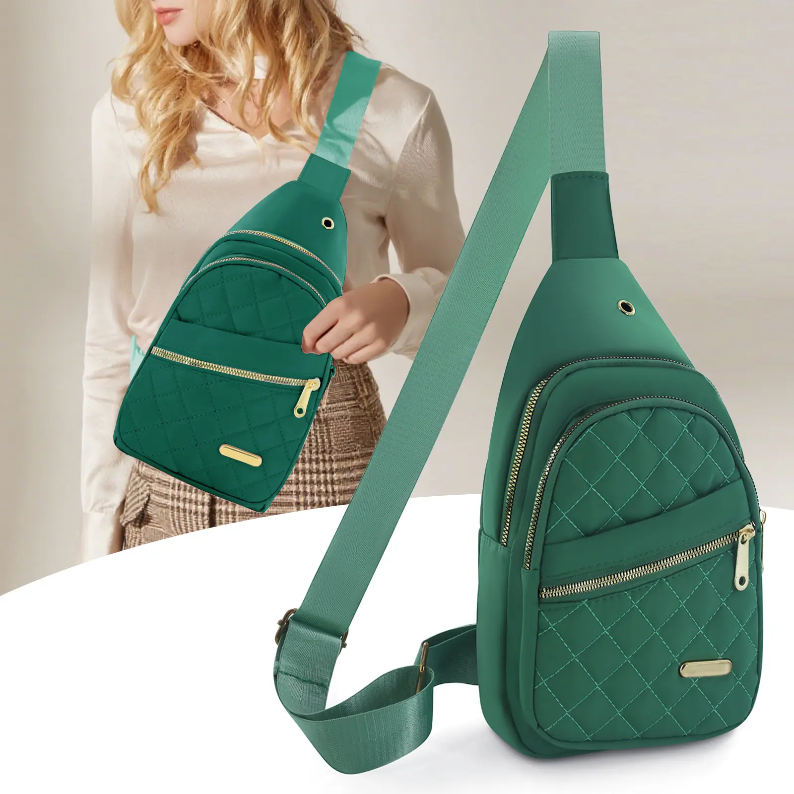 Women's Crossbody Chest Bag | Fanny Pack for Hiking, Travel & Daily Use
