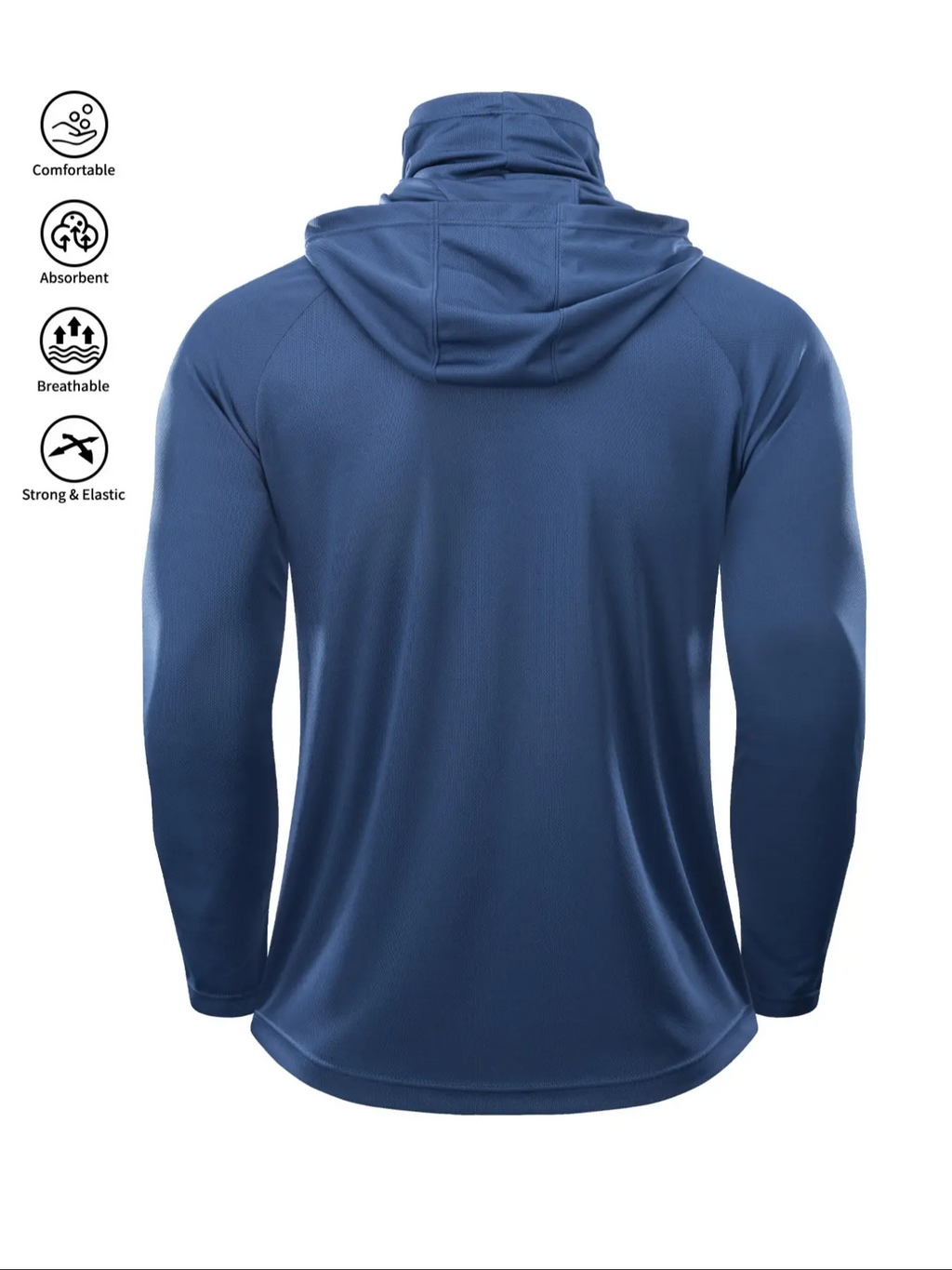 Men's Sun Protection Hoodie Set | UV Shield, Breathable & Quick-Dry Fishing Jacket with Face Cover