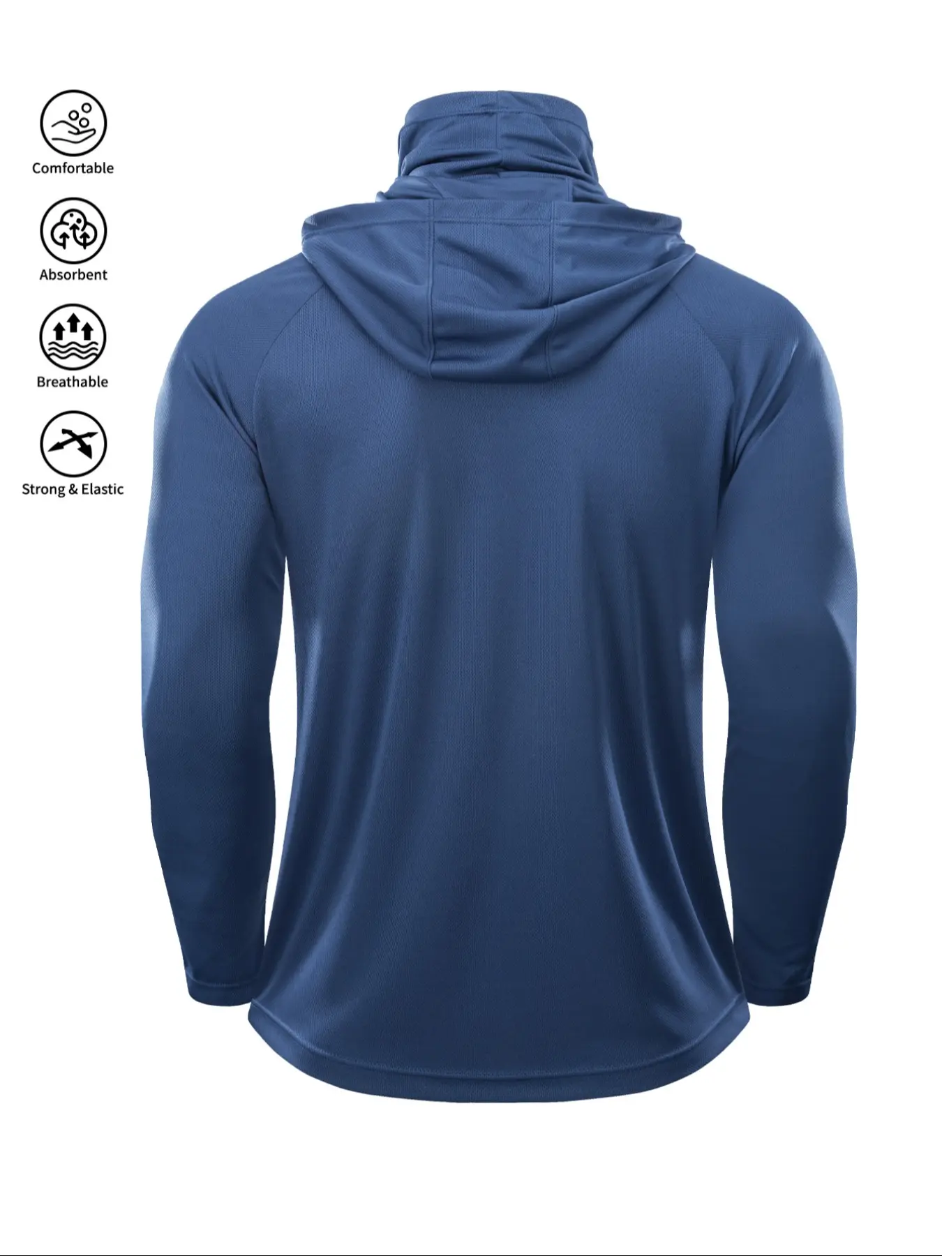 Men's Sun Protection Hoodie Set | UV Shield, Breathable & Quick-Dry Fishing Jacket with Face Cover