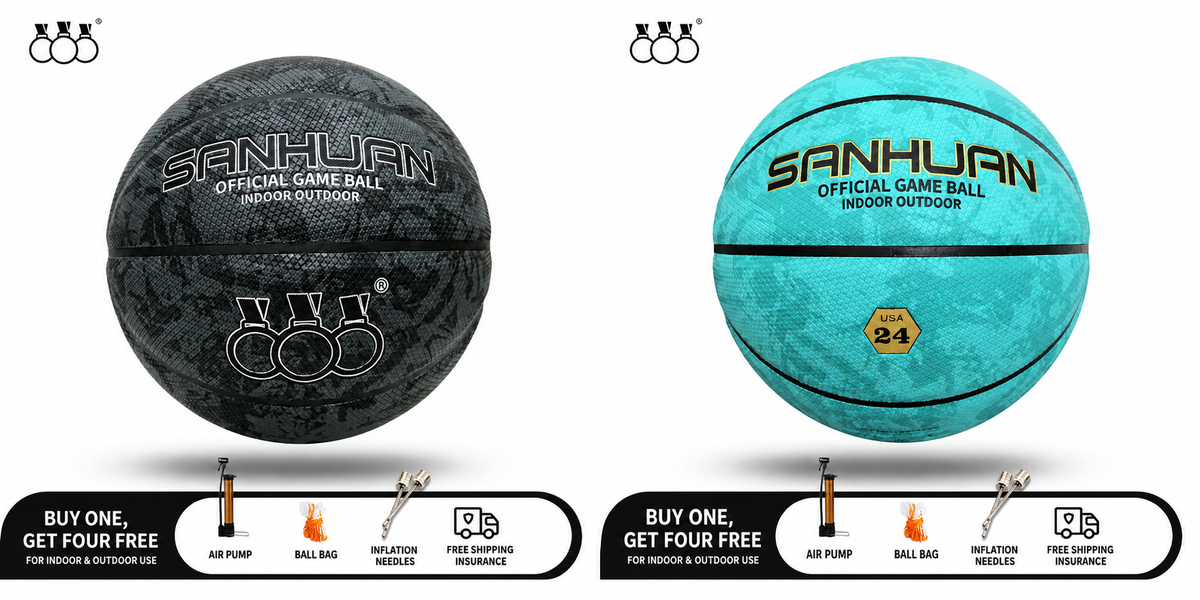 Sanhuan Basketball – Non-Slip, Wear-Resistant | Sizes 5, 6 & 7 | Indoor & Outdoor