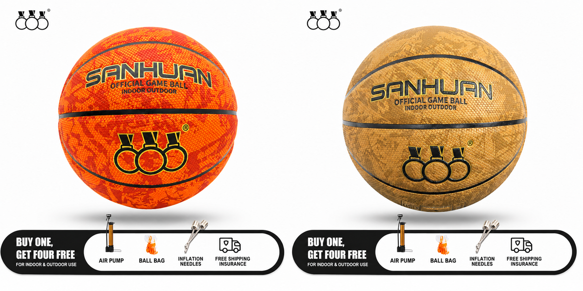 Sanhuan Basketball – Non-Slip, Wear-Resistant | Sizes 5, 6 & 7 | Indoor & Outdoor