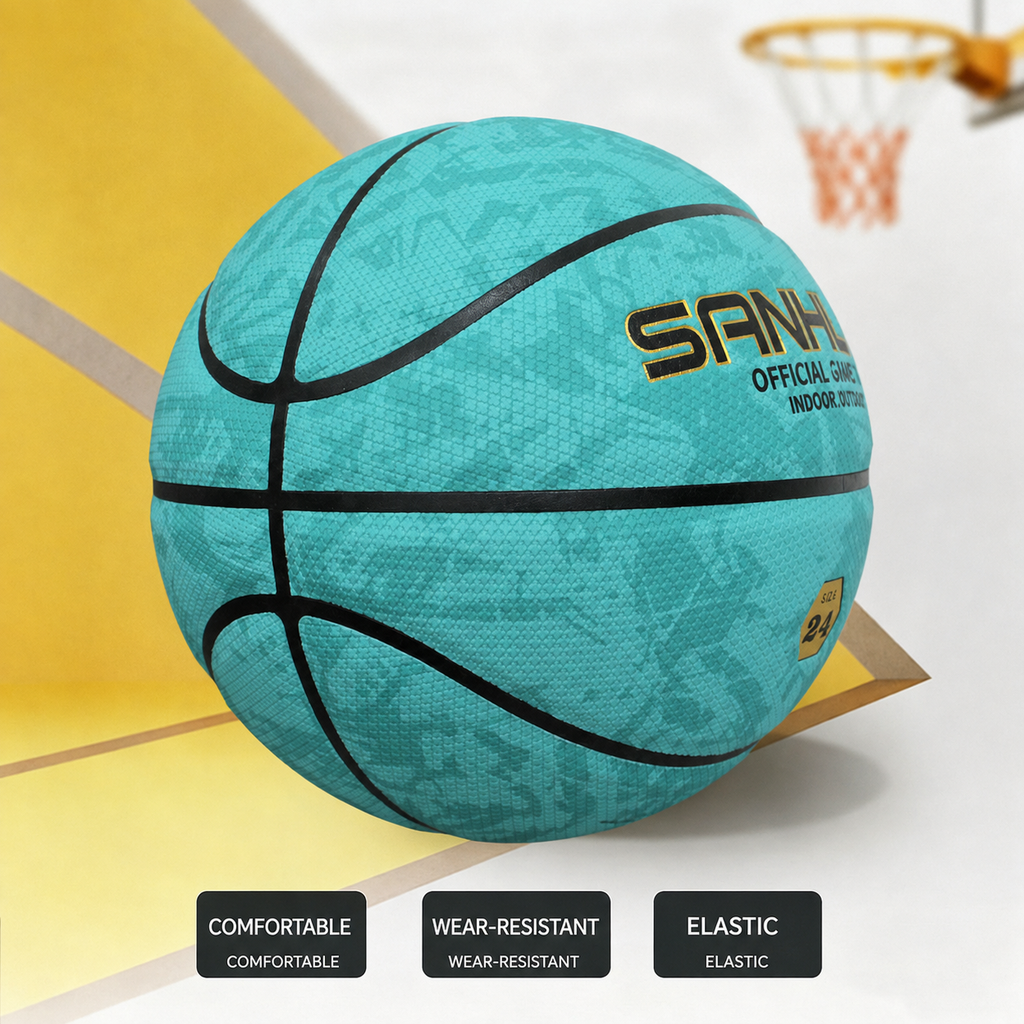 Sanhuan Basketball – Non-Slip, Wear-Resistant | Sizes 5, 6 & 7 | Indoor & Outdoor