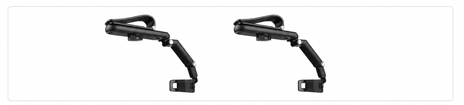 Joytutus Car Phone Mount – Long Arm, 360° Rotation & Anti-Scratch Clamp | Hands-Free Holder